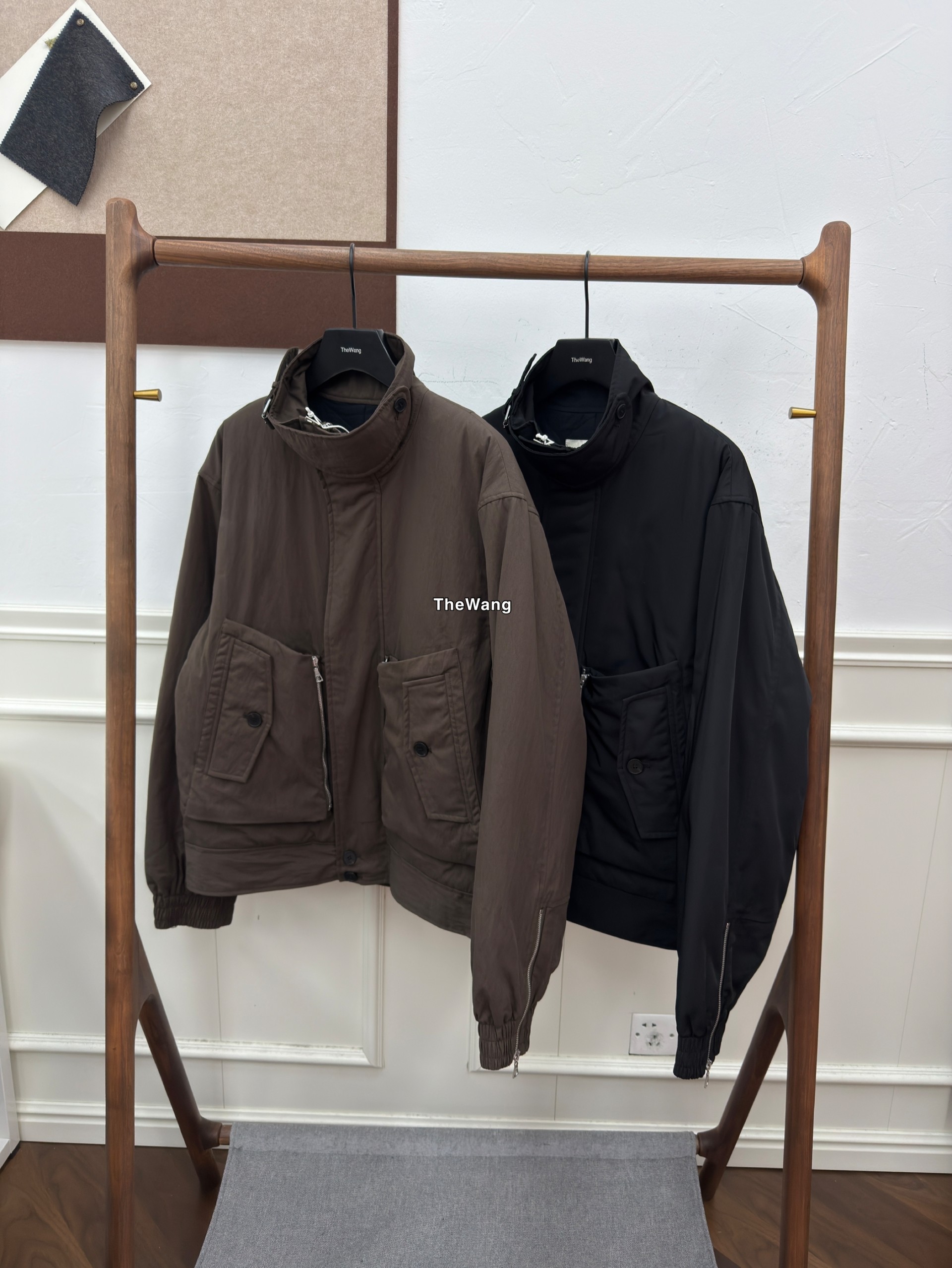 thumbnail for DriesVanNoten 25FW Vice nylon zipper-padded DVN jacket flight jacket