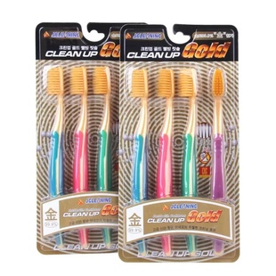 包邮韩国细毛牙刷纳米金牙刷软毛金牙刷2倍软毛高档纳米金牙刷4支