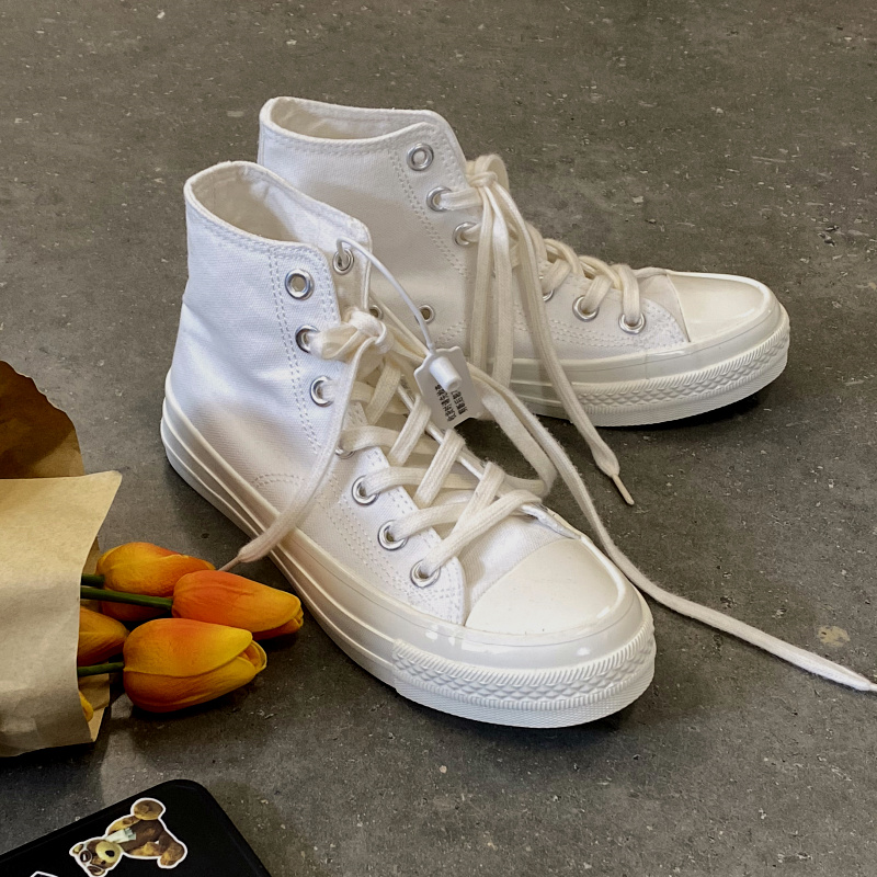 网红新款街拍透气evenstar帆布鞋