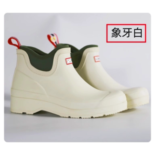 时尚女款牛勃朗切尔西增高露营高端防滑防水英伦高端雨鞋女士雨靴