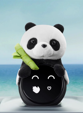 蔚来Nomi帽子大熊猫头饰ES6ES8ET5ET7汽车内饰糯米机器人头配饰