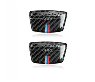 用于宝马1系5系3系改装碳纤维x1x5X6叶子板侧标B柱标车标贴装饰