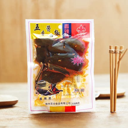 锦州百合五香酱油椒68g开胃菜腌制辣椒小包装油焖可口咸菜