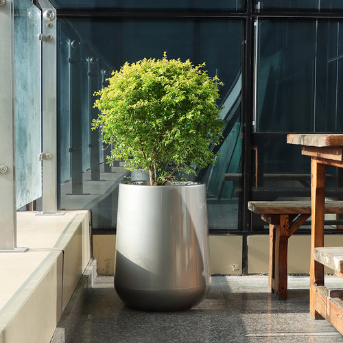 花盆现代简约仿陶瓷大厅公司