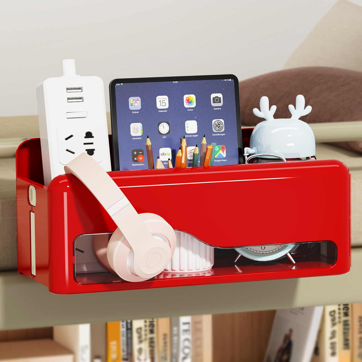 床边置物架可折叠多巴胺免打孔