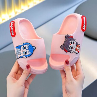 新款哪吒拖鞋夏季卡通男童室内防滑拖鞋中大童PVC女童宝宝凉拖鞋