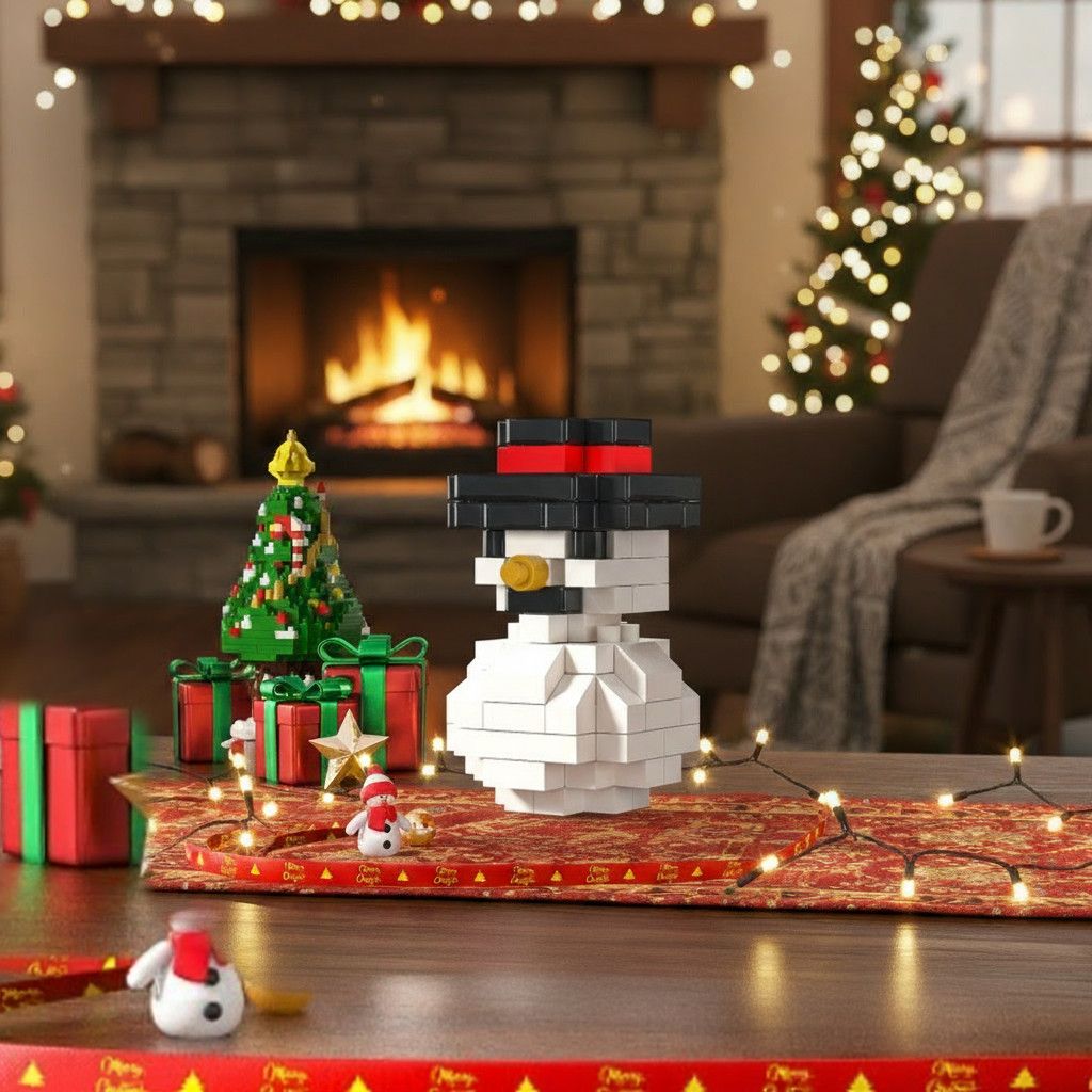 乐高圣诞树积木拼装微颗玩具