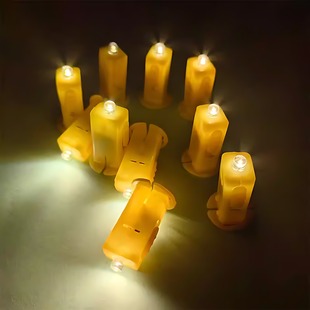 中秋元宵节纸灯笼灯芯 LED电子灯珠七彩闪光灯壳手提亮光灯笼配件