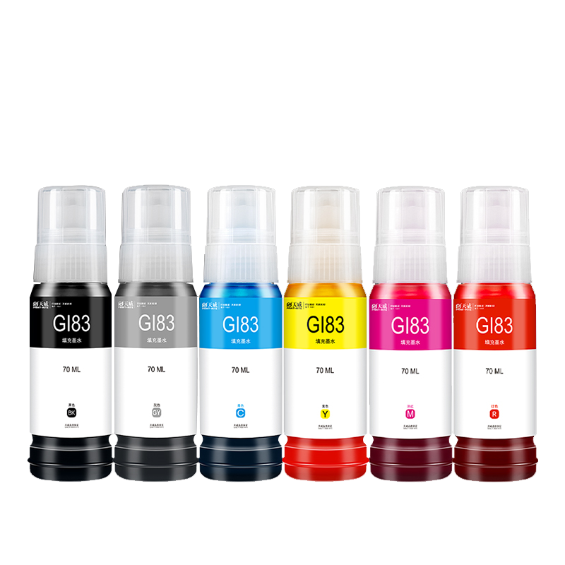 天威GI83墨水 适用canon佳能GI-83型号适用于G680 G580佳能喷墨打印机墨水六色连供彩色打印机补充装打印墨水