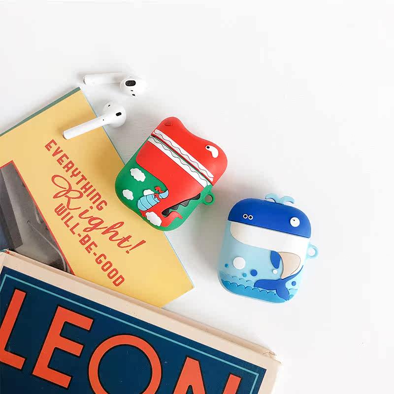 dinosaur whale Apple airpods smart cover 1/2 wireless Bluetooth headset Cartoon lovely silica gel originalityin the 3C Digital Accessories,  MP3/MP4 Fitting , Headphone Accessories  category - from Buy2taobao.com to provide professional Taobao agent buy service