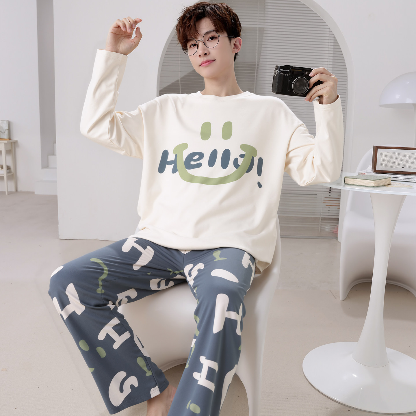 睡衣男孩春秋季纯棉长袖青少年卡通初中学生中大童男士家居服秋款,女士内衣/男士内衣/家居服,睡衣/家居服套装,淘宝优惠券,粉丝福利购,淘宝优惠卷