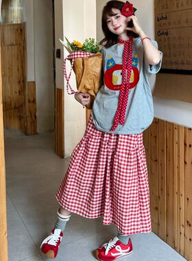 休闲运动套装女趣味印花