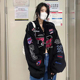 美式 hiphop复古棒球服外套女设计感小众慵懒风小个子显瘦开衫 卫衣