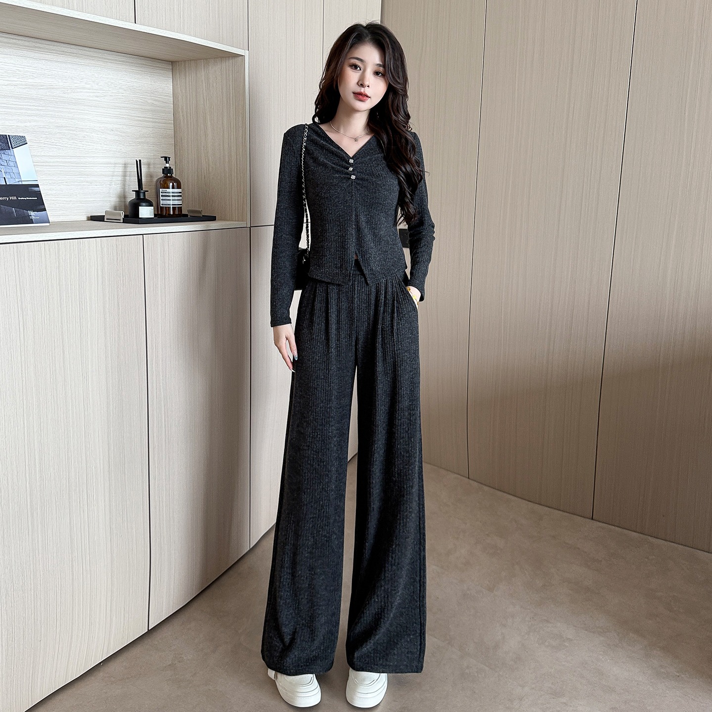 小慧姑娘XXS码小个子早秋显瘦气质休闲裤时尚长袖套装