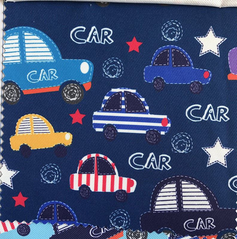 儿童卡通汽车飞机印花布料DIY手工包包防泼水窗帘沙发桌布拼布料