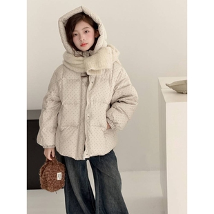 加厚羽绒棉服 大童棉袄女孩棉衣儿童冬季 官方女童外套冬装 2025新款