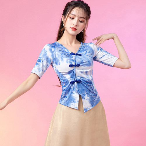 妹姿彩现代舞古典舞蹈练功服装