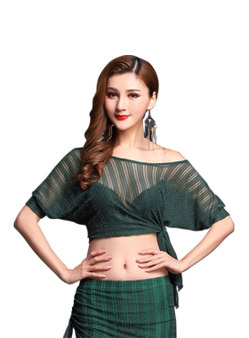妹姿彩新款短袖大码蝙蝠衫练功服