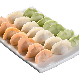 清真素三鲜韭菜鸡蛋水饺手工茴香馅素饺子速冻水饺蒸煎饺速食