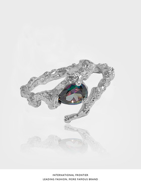 设计感简约不规则锆石ins冷淡