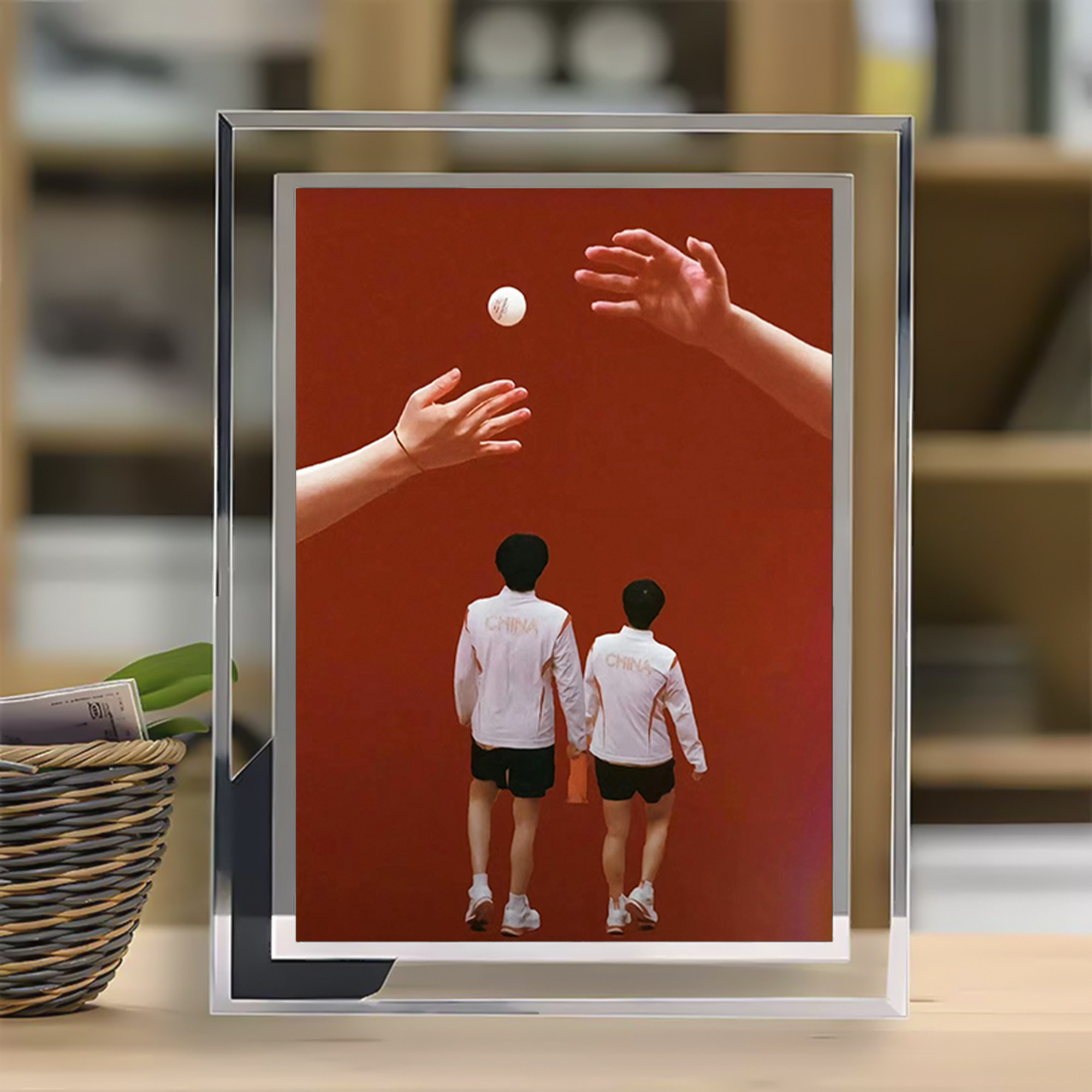 可洗照片透明水晶相框