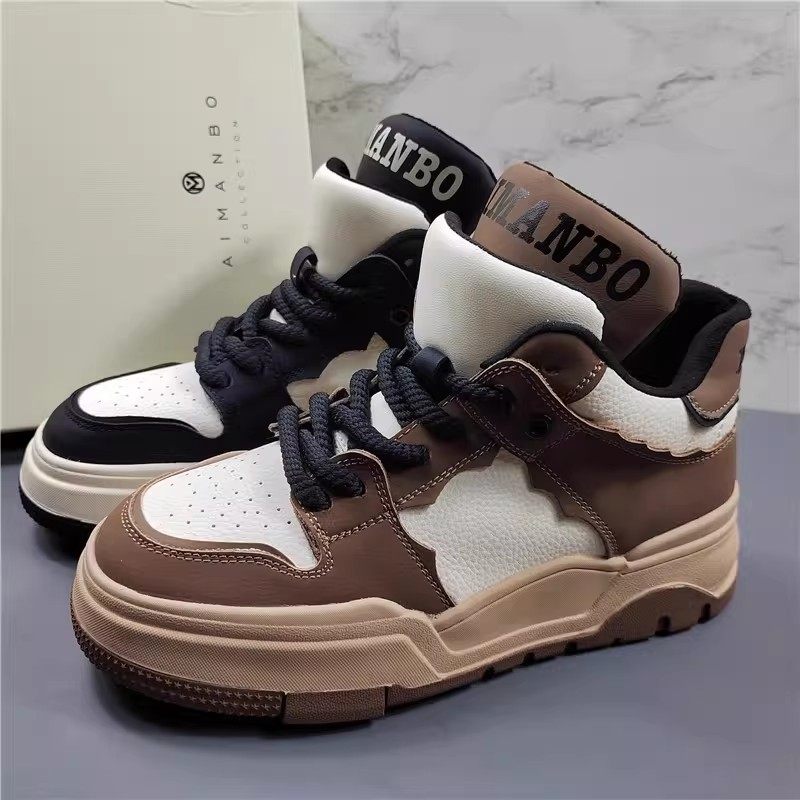 漫步佳人真皮高帮鞋女时尚百搭厚底运动鞋轻便软底系带休闲板鞋潮,女鞋,休闲板鞋,淘宝优惠券,粉丝福利购,淘宝优惠卷