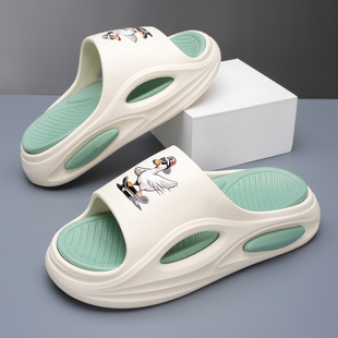 新款 2026夏季 厚底增高防滑一字拖户外运动情侣沙滩凉拖男 拖鞋 男式