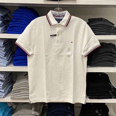 正品PONLE~TOMMY汤米男装翻领圆领T恤珠地棉POLO衫商务纯棉半袖