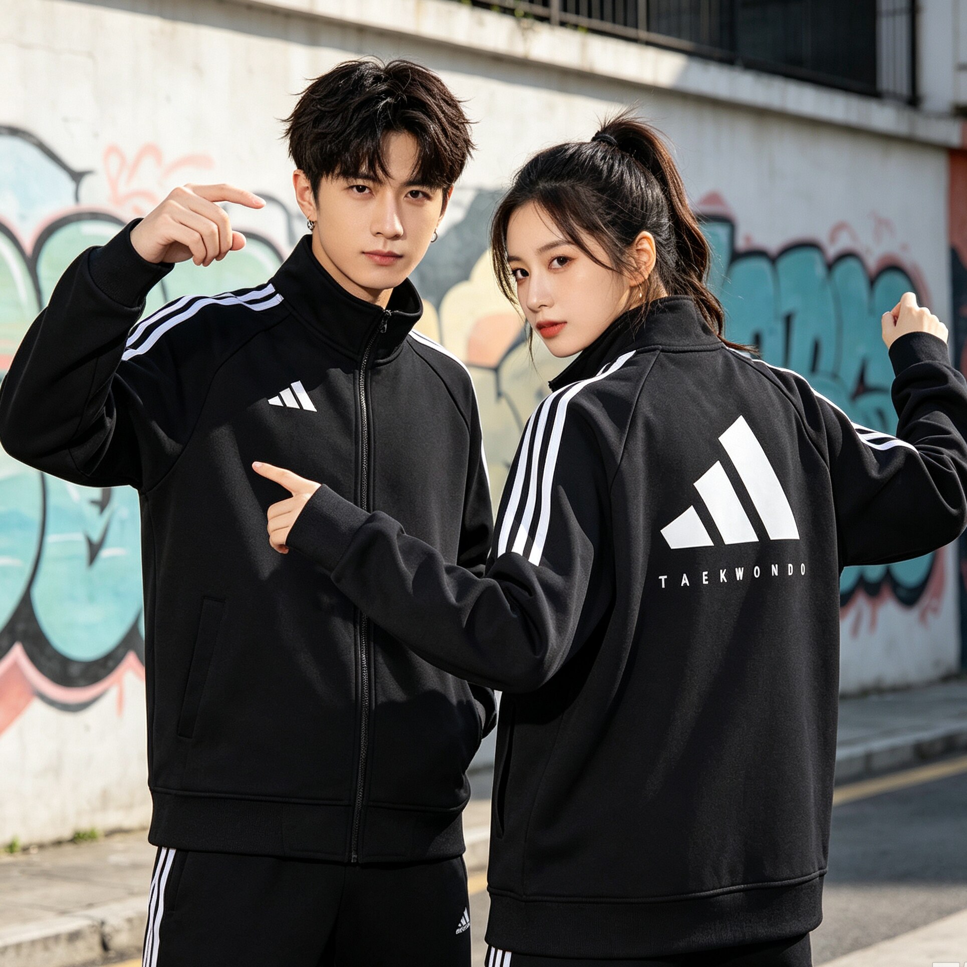 Adidas阿迪达斯运动休闲男女外套2026新款夹克秋冬款加厚情侣装