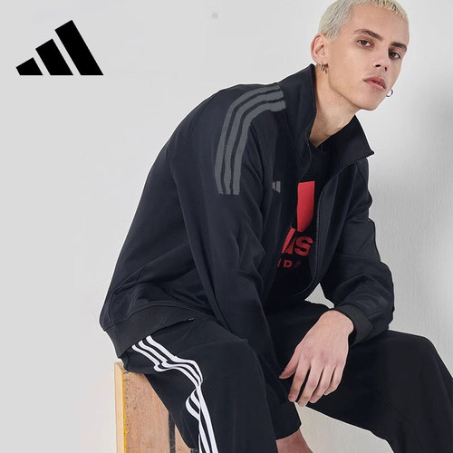 阿迪达斯男开衫运动外套正品