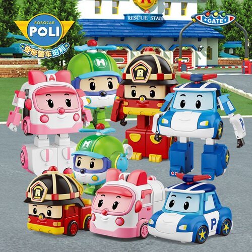 变形警车珀利警长玩具大号