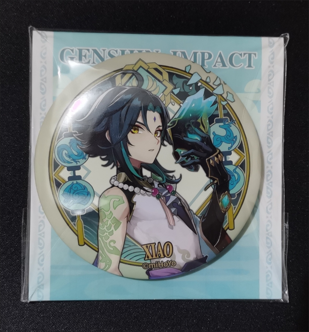 官谷原神魈璃月港主题系列角色徽章吧唧谷子75mm马口铁周边