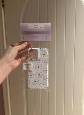 ins涂鸦紫色花朵适用于苹果16promax壳iphone13菲林14/12pro13mini/xsmax/xr/15promax华为Mate60小米14