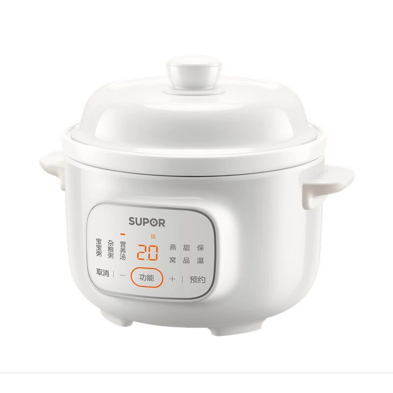 苏泊尔电炖锅DG15YC85营养汤粥宝宝辅食可口1.5L温润白瓷内胆
