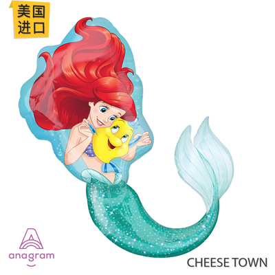 美国进口正版小美人鱼铝膜气球