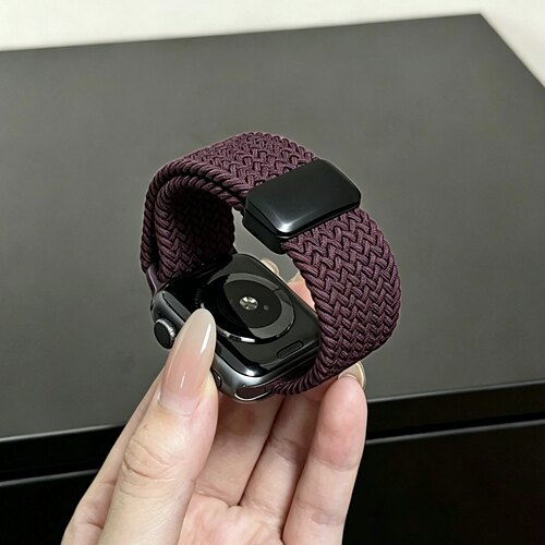 适用苹果手表尼龙透气运动表带