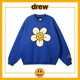 Drew雏菊笑脸潮牌欧美高街贾斯汀比伯宽松男女情侣加绒圆领卫衣