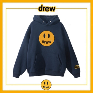 Drew笑脸连帽卫衣男女潮牌欧美高街贾斯汀比伯宽松情侣款上衣帽衫