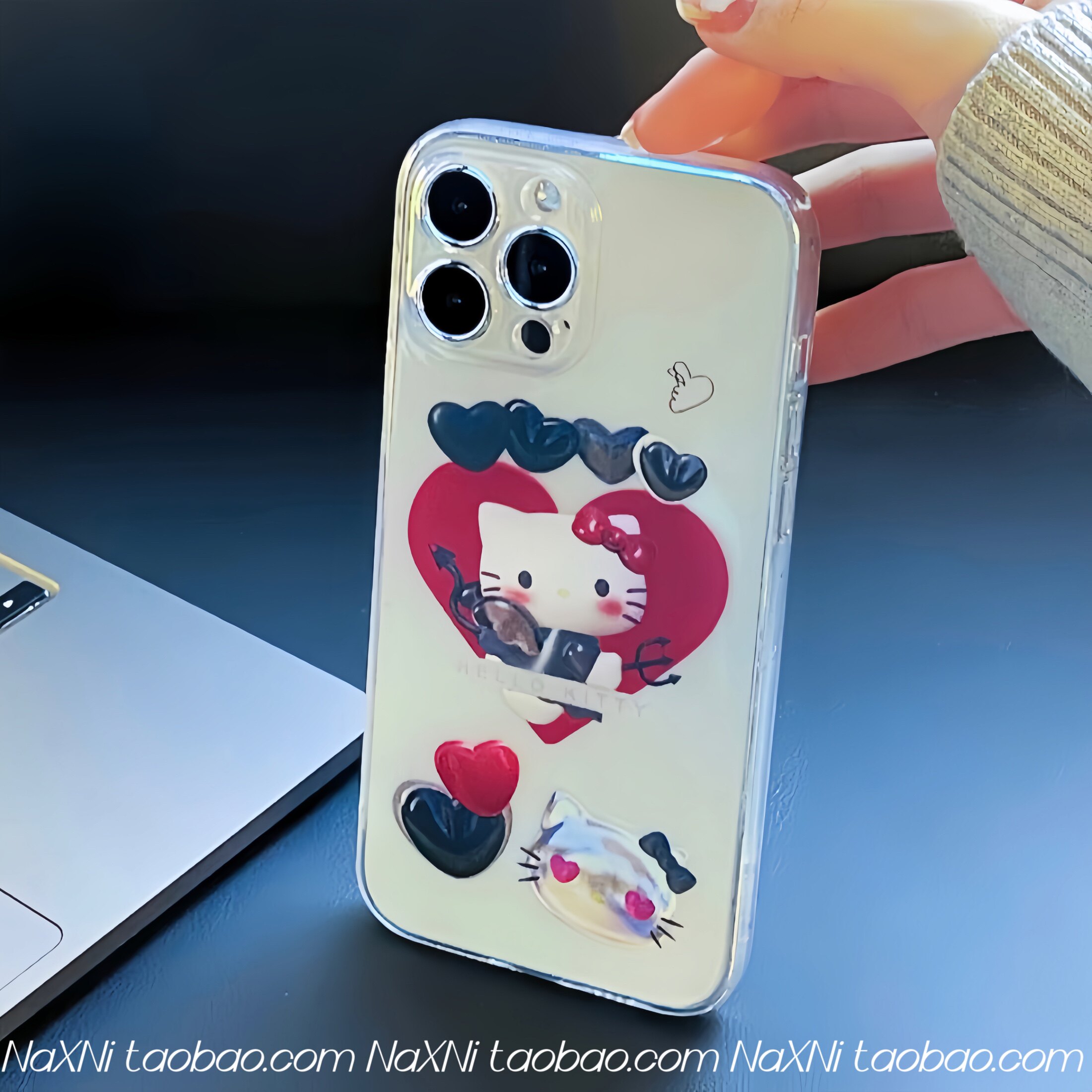 辣妹千禧风Kitty猫适用iPhone15promax手机壳苹果14小米OPPO卡通电镀硅胶华为mate60pro安卓透