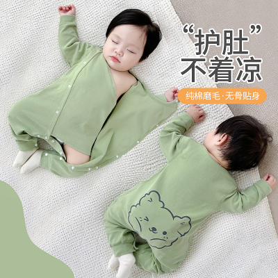 婴儿秋冬季纯棉连体衣服