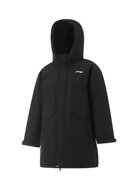 李宁正品男小大童保暖羽绒服