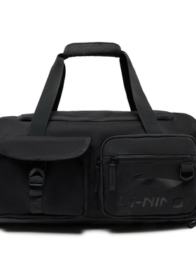 李宁正品2024新款健身系列男女同款大容量运动斜挎手提包ABLU061