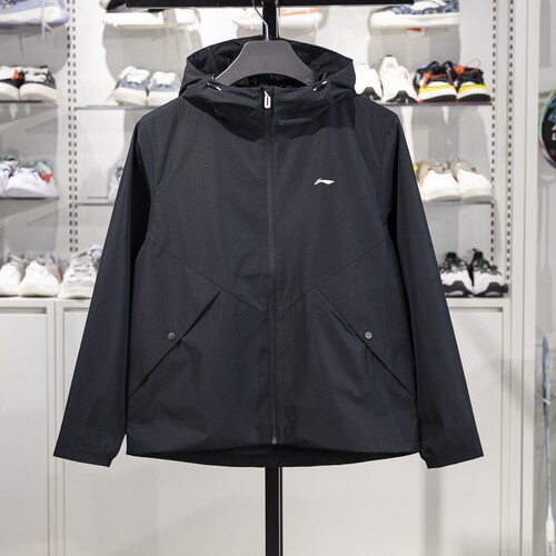 李宁正品2025新款女士梭织时尚潮流防风透湿夹克外套AFDV062-4