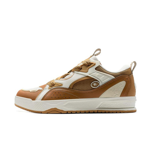 特步正品驭桀PLUS男子时尚潮流耐磨支撑运动低帮板鞋975119310044