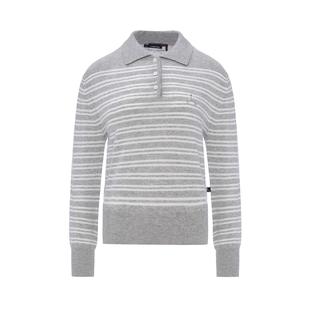 李宁正品1990 X Clove联名系列女子条纹针织套头编织衫AMBV452