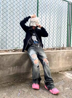 Lmyer  UndercoverArchive2005 Cleanfit风格破坏水洗冥想T恤短袖