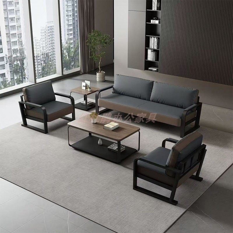 商务办公接待办公室沙发现代简约风会客区休息等候三人位茶几组合,商业/办公家具,沙发,淘宝优惠券,粉丝福利购,淘宝优惠卷