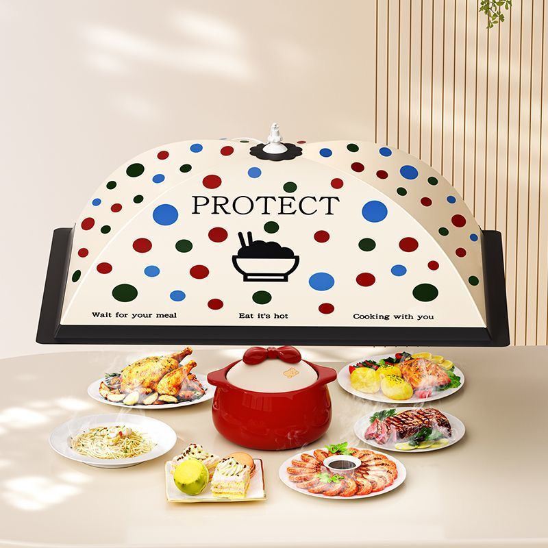 新款保温餐桌罩饭菜食物罩可折叠防尘盖剩菜食品家用伞罩子厨房