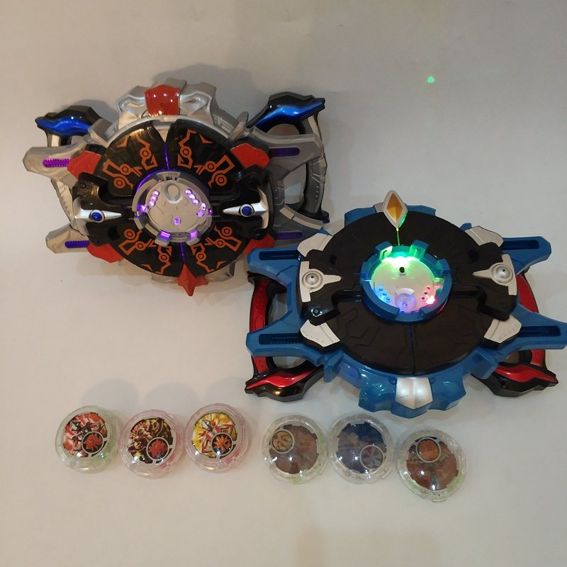 罗布奥特曼七彩闪光大号变身器美剑旋转拉伸变换召唤器儿童玩具新