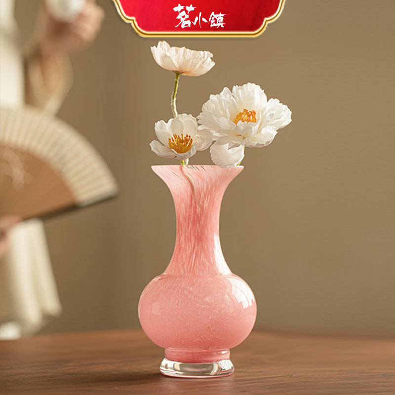 花器梦幻琉璃粉彩棠梨花瓶陶瓷花瓶